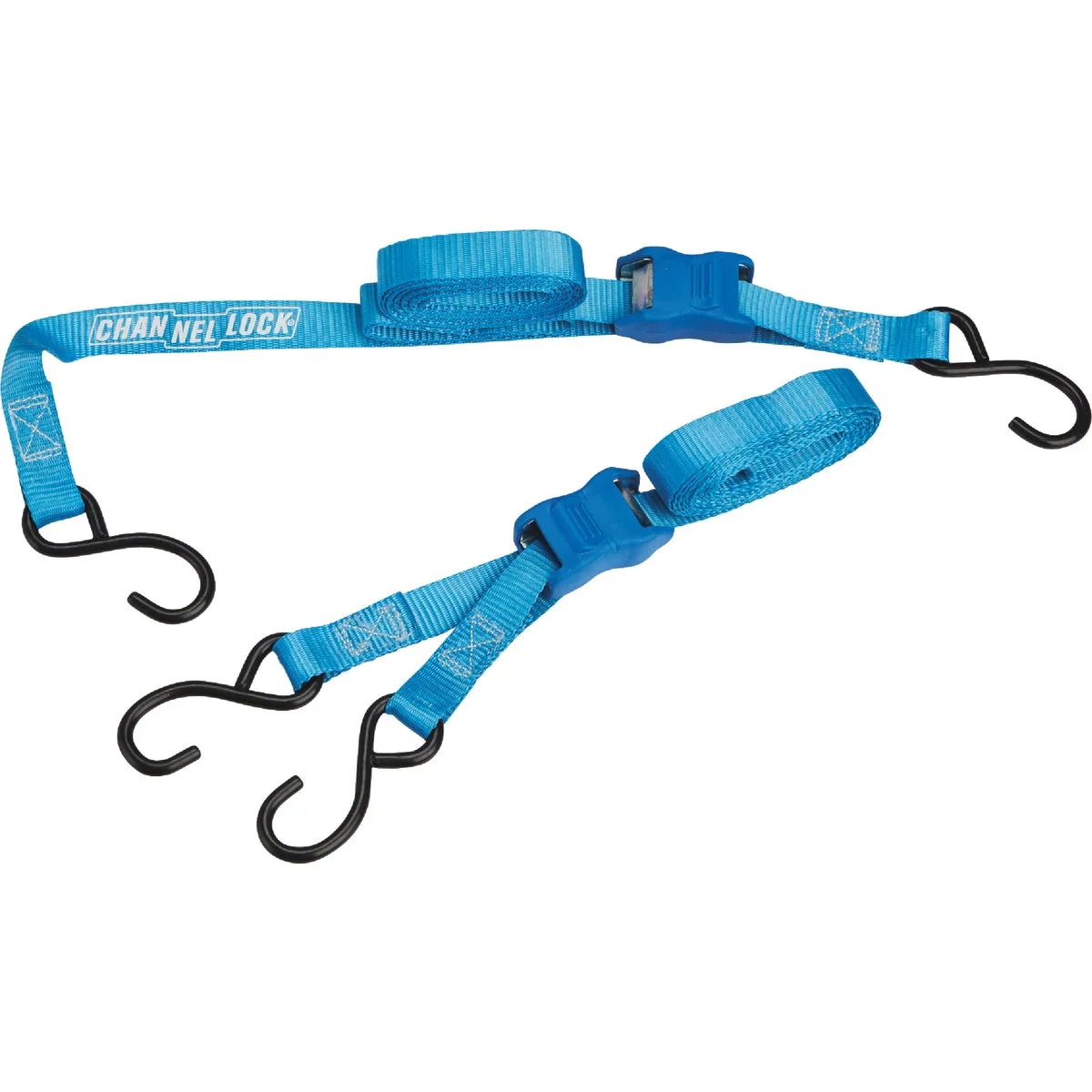 Proven Channellock 2-Piece Cam Buckle Tie Dow Strap With S Hooks Versatile