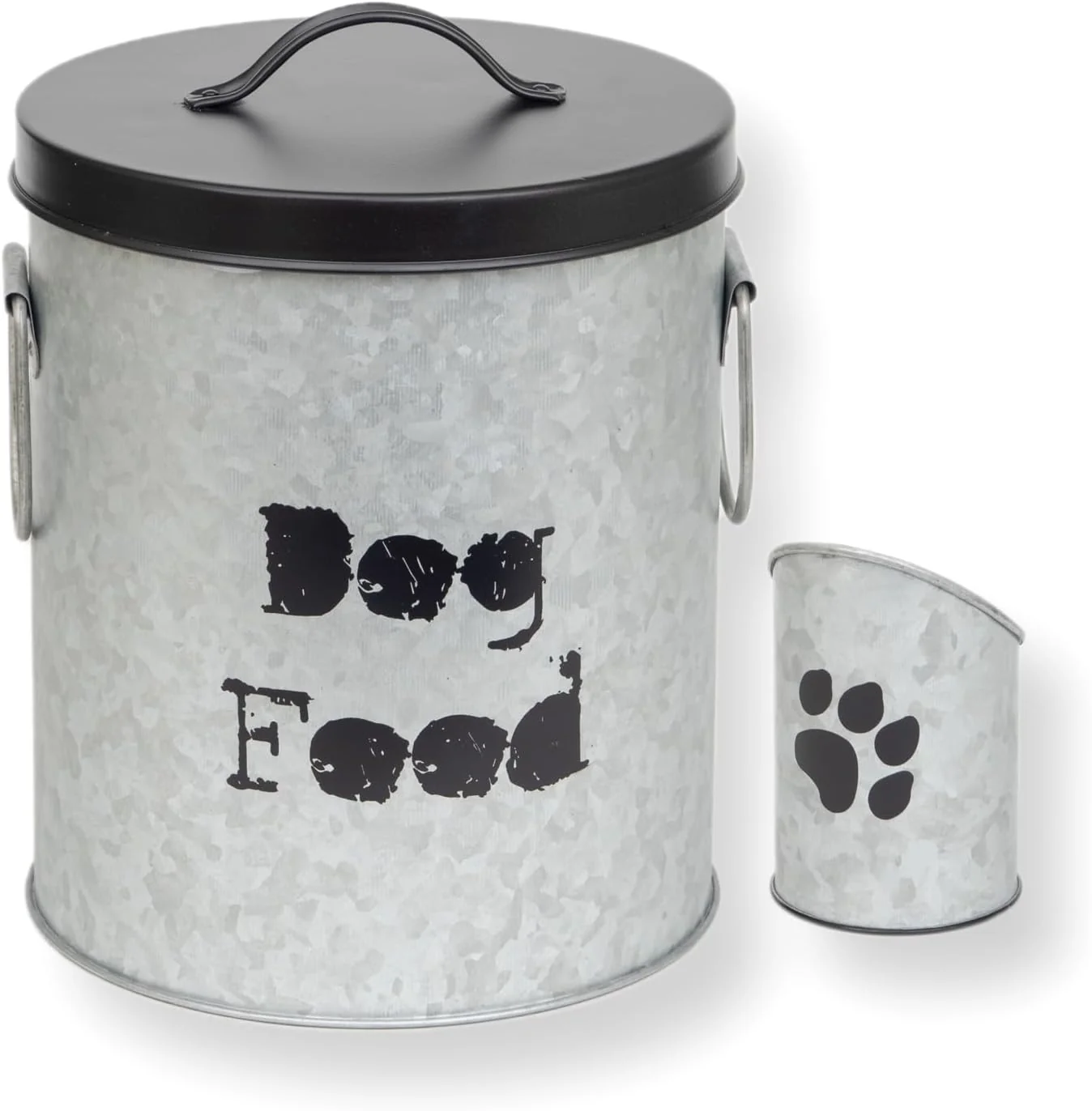 Quality Small Dog 20lb Pet Food Storage Canister Dog Bin with Scoop – Durable Airtight for Freshnesss Minimalist Design Recyclable Small Metal Container for Kitchen Countertop Solid