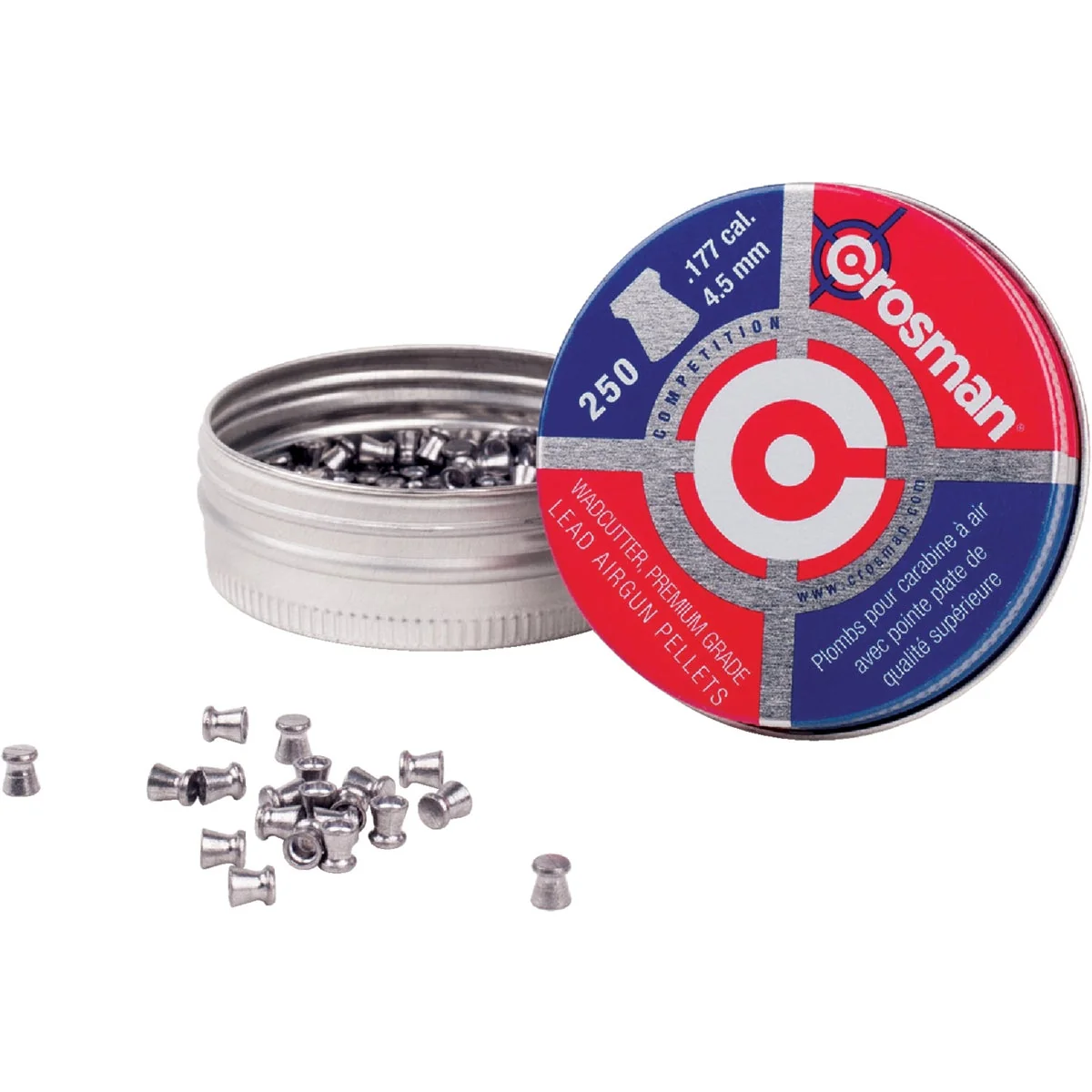 Classic Crosman .177 Cal. Wadcutter Pellet Ammunition 250-Pack User-Friendly