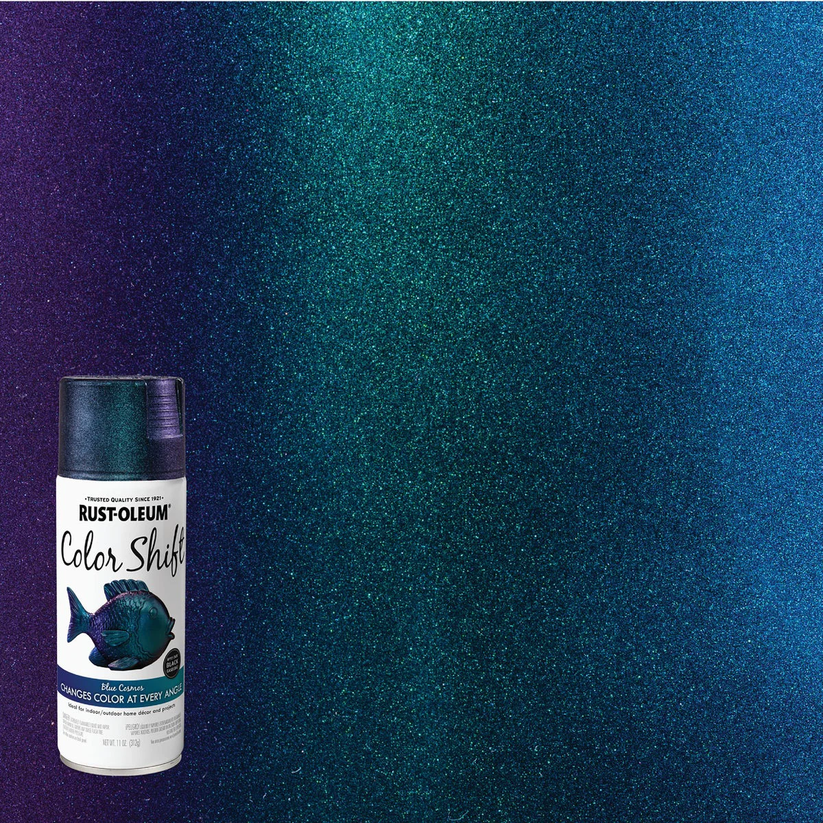 Fast Rust-Oleum 11 Oz. Blue Cosmos Color Shift Spray Paint Superior