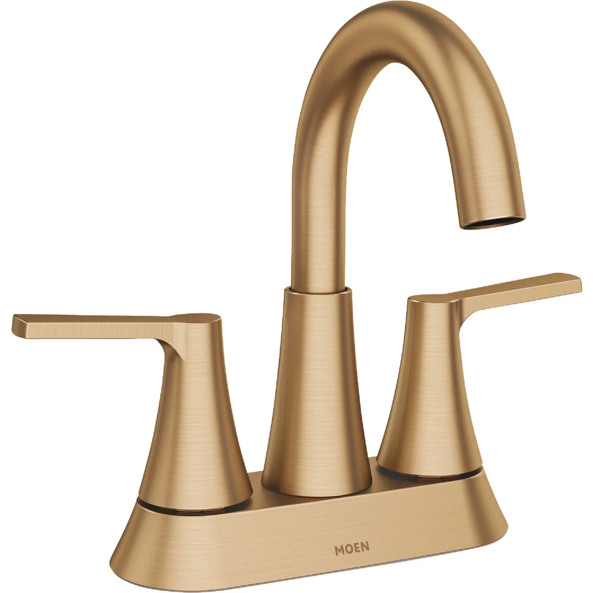 Quality Moen Mikah 2-Handle High Arc Bathroom Faucet Bronzed Gold Green