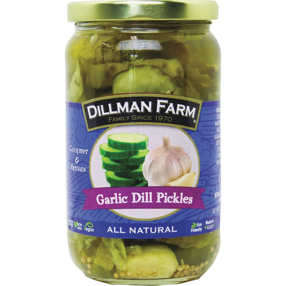 Flexible Dillman Farm Garlic Dill Pickles Prestigious