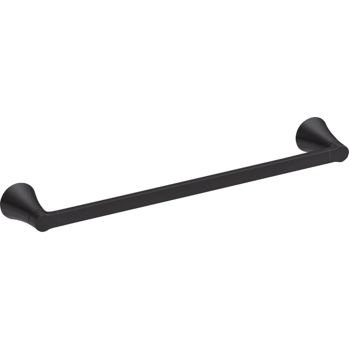 User-Friendly Moen Mikah 18 In. Matte Black Towel Bar Traditional