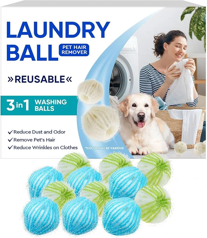 Convenient Pet Hair Remover for Laundry Reusable Washing Machine Cleaner Tablets Dog Cat Hair Catcher Remover Tool for Clothing Bedding Sheets Blue Green About ThisOverview Detailed
