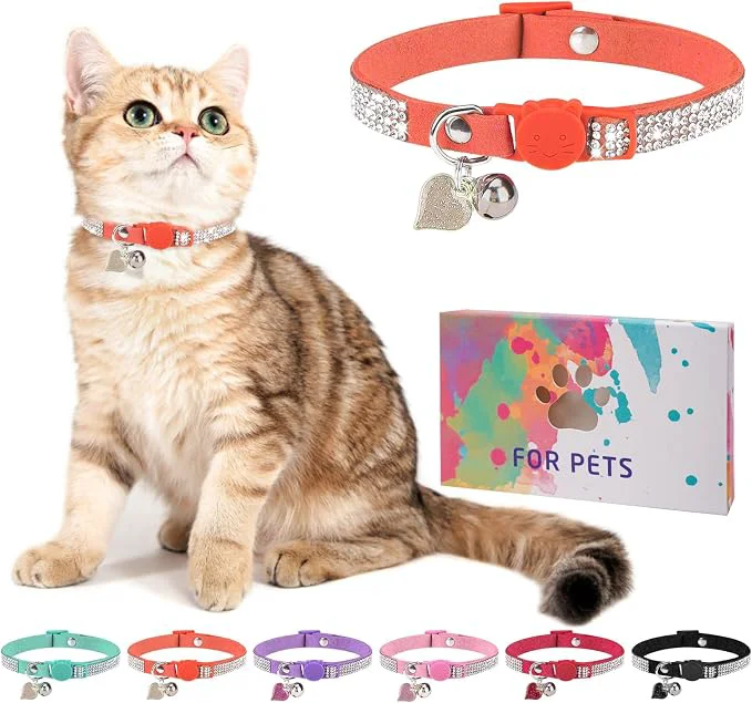 First-Class Rhinestone Cat Collar Breakaway Minimalist