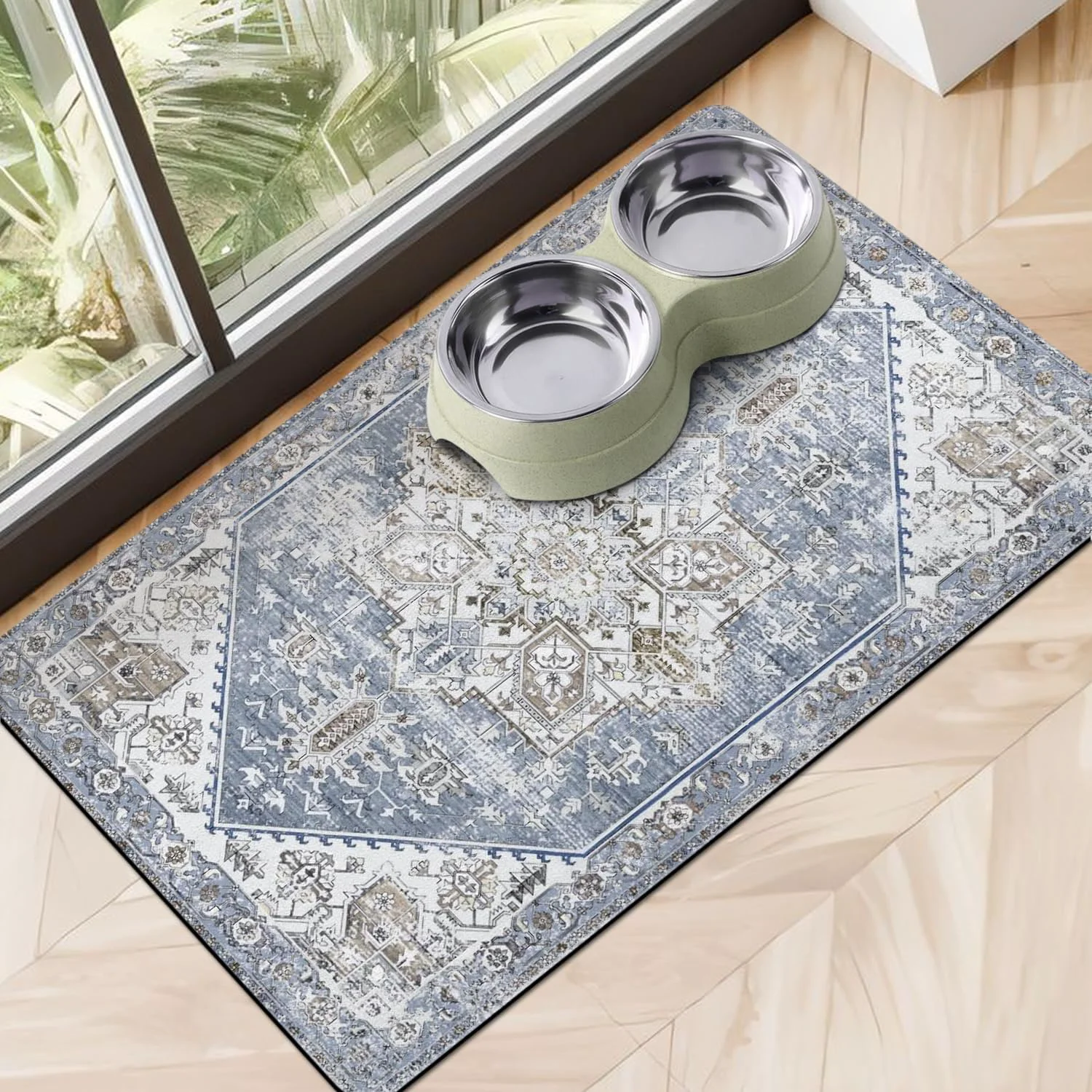 Advanced Dog Food Mats for Floors Absorbent Dog Bowl Mat for Food and Water Dispenser Mat Quick Dry Cat Food Mat Pet Supplies Recyclable
