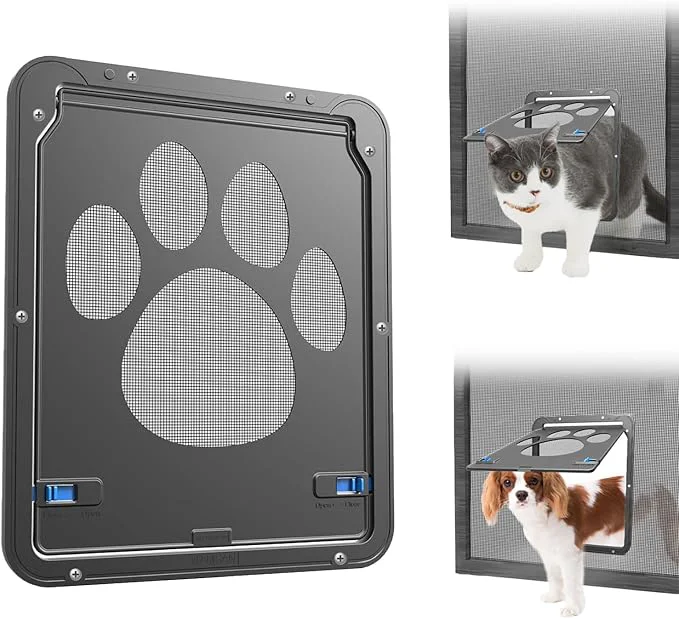 Green NAMSAN Cat Screen Door Flap Opening 8 x 10 inches Cat Door Outstanding