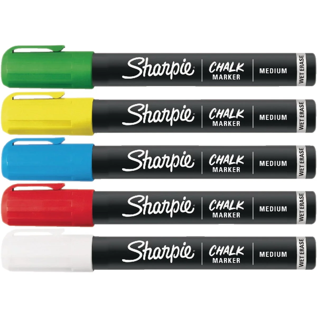 Fashionable Sharpie Assorted Color Medium Tip Chalk Markers 5-Pack Environmentally Friendly