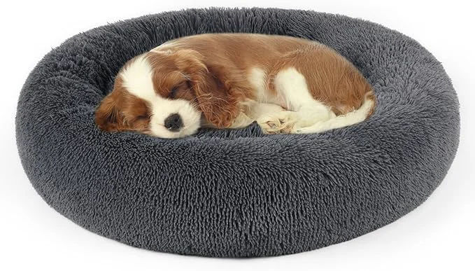 Expertly Made DogBaby Dog Bed Anti-Anxiety Donut Cuddler Warming Cozy Soft Round Bed Fluffy Calming Dog Beds for Small DogsAbout ThisOverview Fast