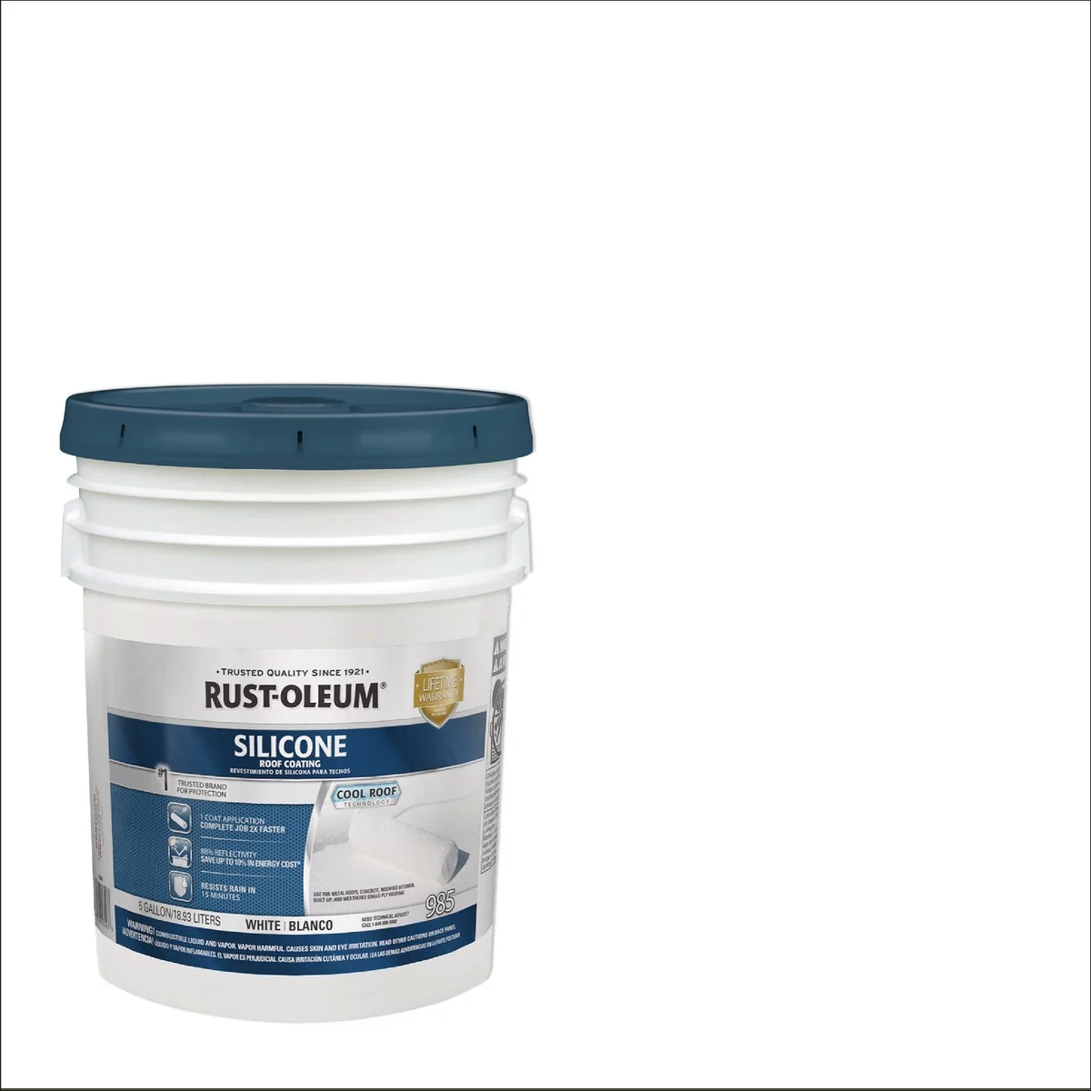 Minimalist Rust-Oleum 985 Silicone 5 Gal. Roof Coating White Comfortable