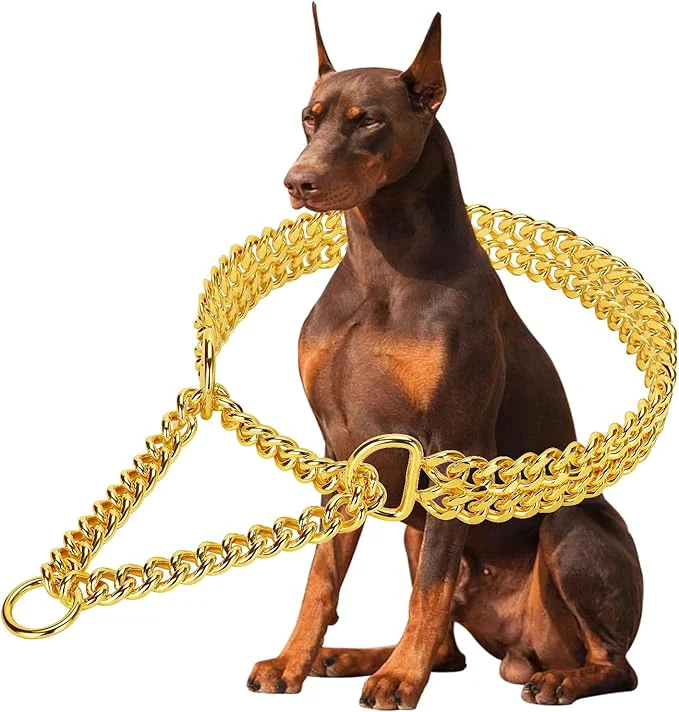 Trusted Stainless Steel 18K Gold Dog Chain Collar Official
