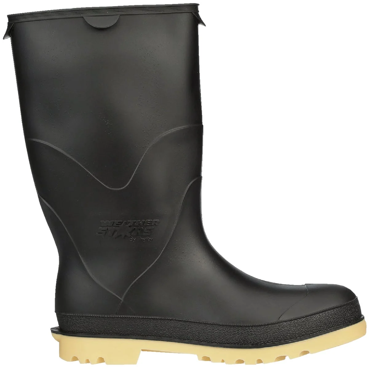 Lightweight Tingley StormTracks Kids Size 4 Black Rain Boots Powerful