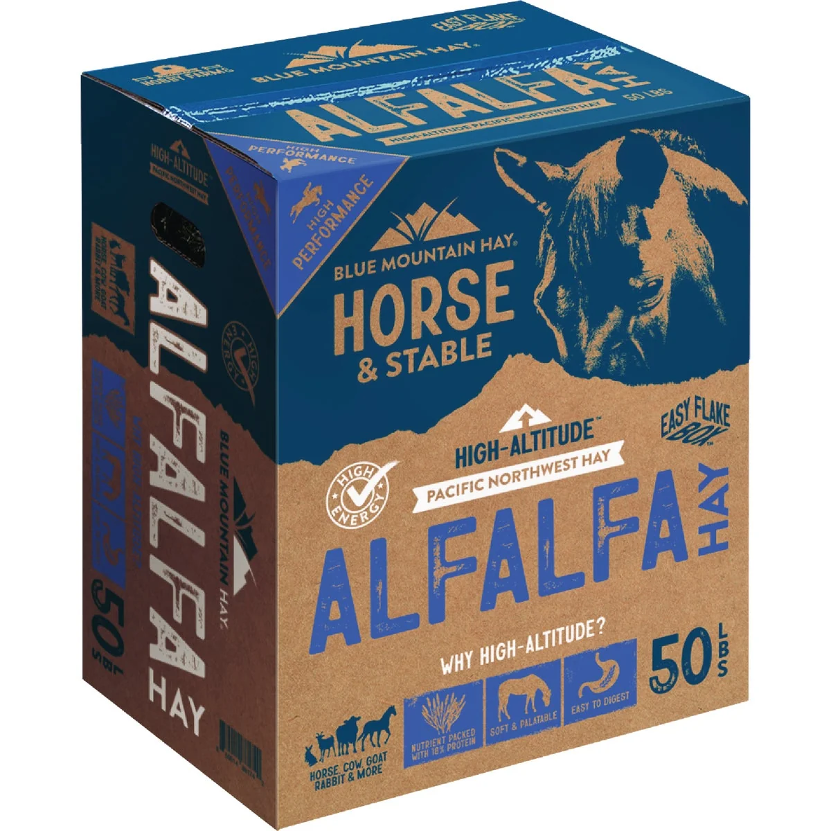 First-Class Blue Mountain Hay High Altitude 50 Lb. Alfalfa Hay Official