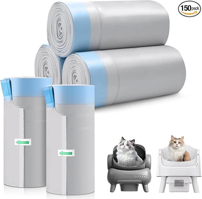 Innovative 150 Count Automatic Cat Litter Box Bags for Petpivot Autoscooper 11 12 NeakasaM1 Open-Top Self-Cleaning Cat Litter Boxes Leak-Proof Drawstring Trash Bags Unscented 27 x 13 Holds 23 lbsAbout ThisOverview High-Performance