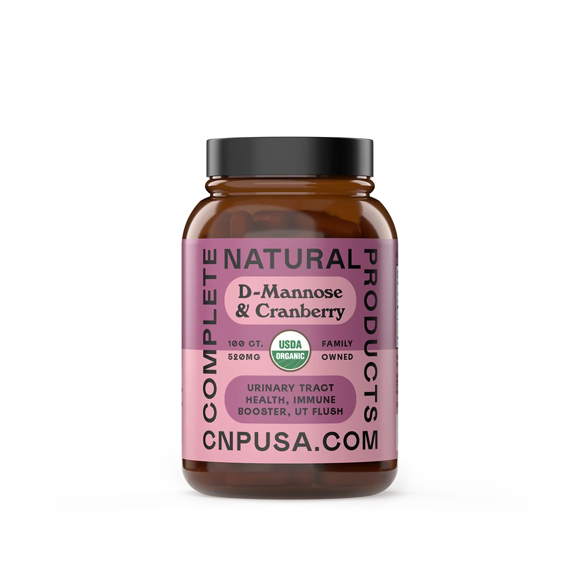 Verified Organic D-Mannose Cranberry Capsules Refined