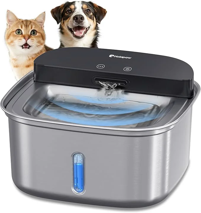 Original Design Wireless Cat Water Fountain Stainless Steel 128oz 3.78L Cordless Automatic Water Dispenser for Cats and Dogs Battery Operated Drinking Fountain for Pets with Motion Sensor Ultra Quiet PumpAbout ThisOverview Specialty