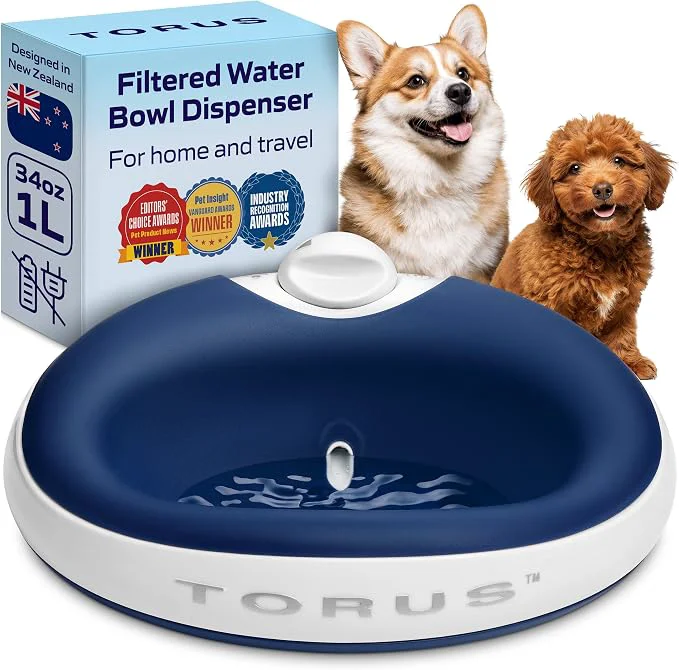 Selected Filtered Portable Dog Water Dispenser 1L 34oz Automatic Pet Water Dispenser Convenient