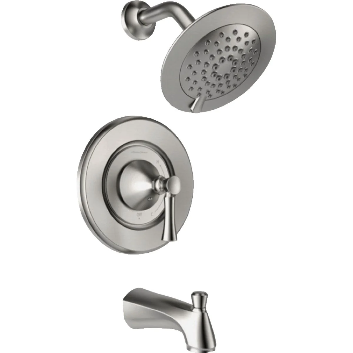 Original American Standard Chancellor Brushed Nickel Single-Handle Lever Tub Shower Faucet Versatile