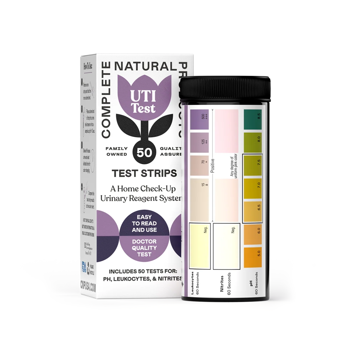 Artisan UTI Test Strips – 50 Count Functional