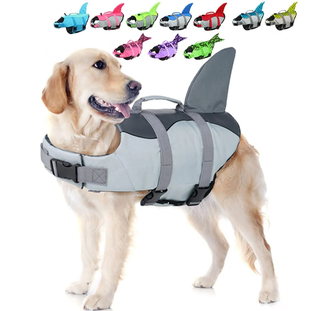 Carefully Designed EMUST Dog Life Vest – High Buoyancy for Small Medium Breeds with Rescue Handle Reusable