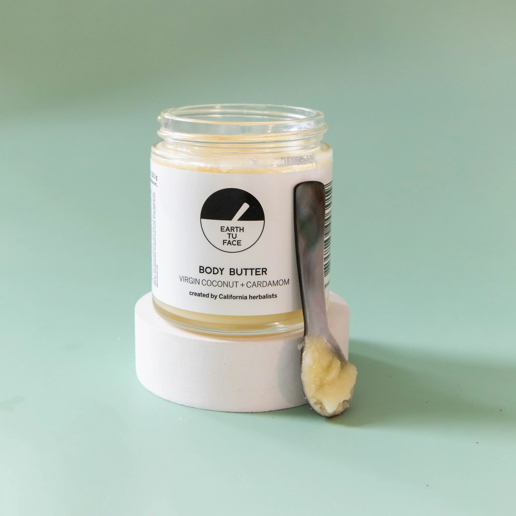 High-Quality Body Butter Mother of Pearl Spoon Enhanced