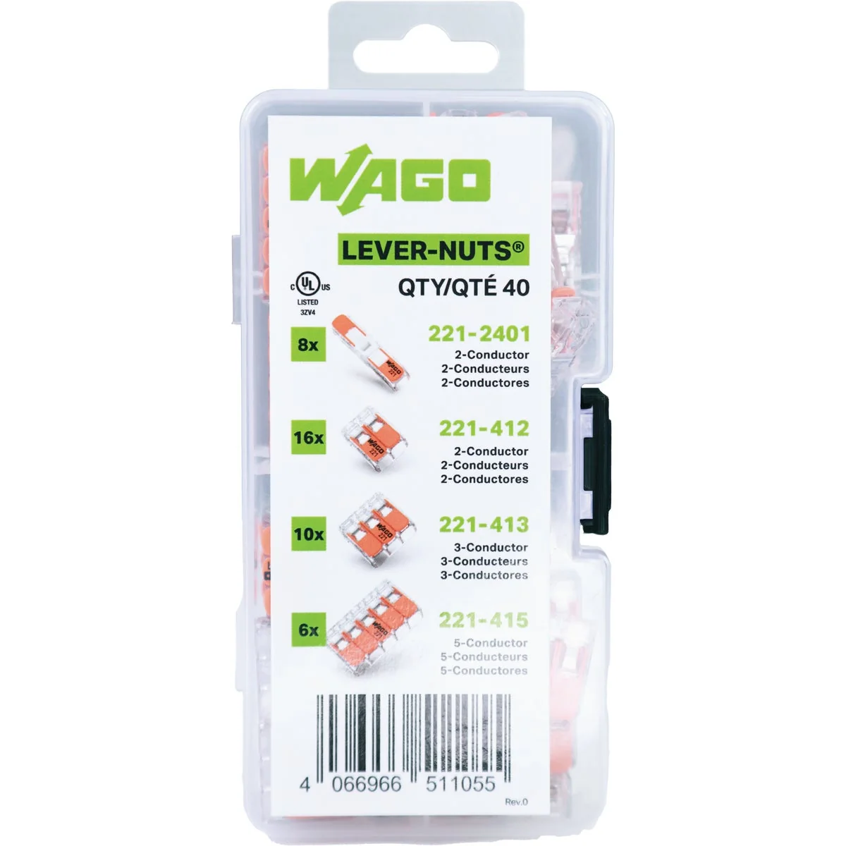 Innovative Wago Lever Nut Combo Kit 40-Pack Dependable