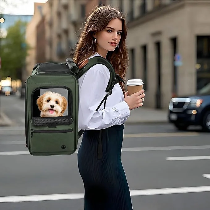 High-Grade EliteField Deluxe Backpack Pet Carrier Travel Soft-Sided Carrier Bag Innovative