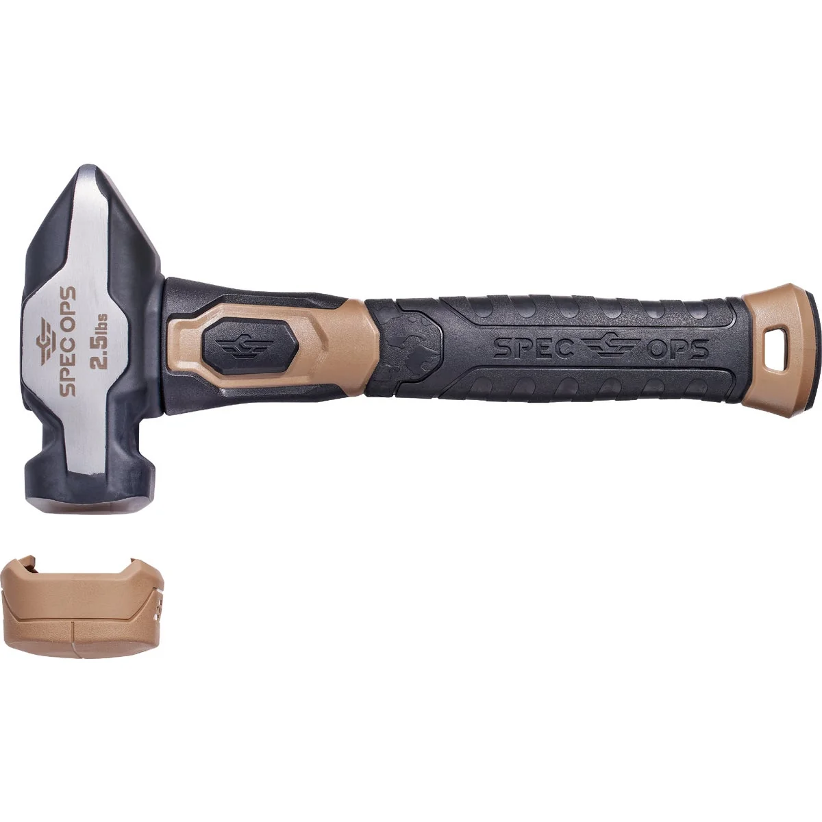 Quality Spec Ops Tools 2.5 Lb. Blacksmith Sledgehammer with Soft Mallet Cap Recyclable