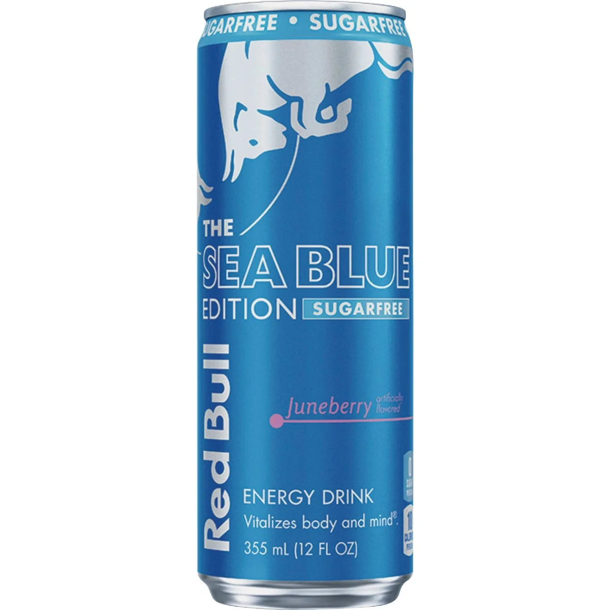 Specialty Red Bull 12 Oz. Sugar- Sea Blue Juneberry Energy Drink Functional