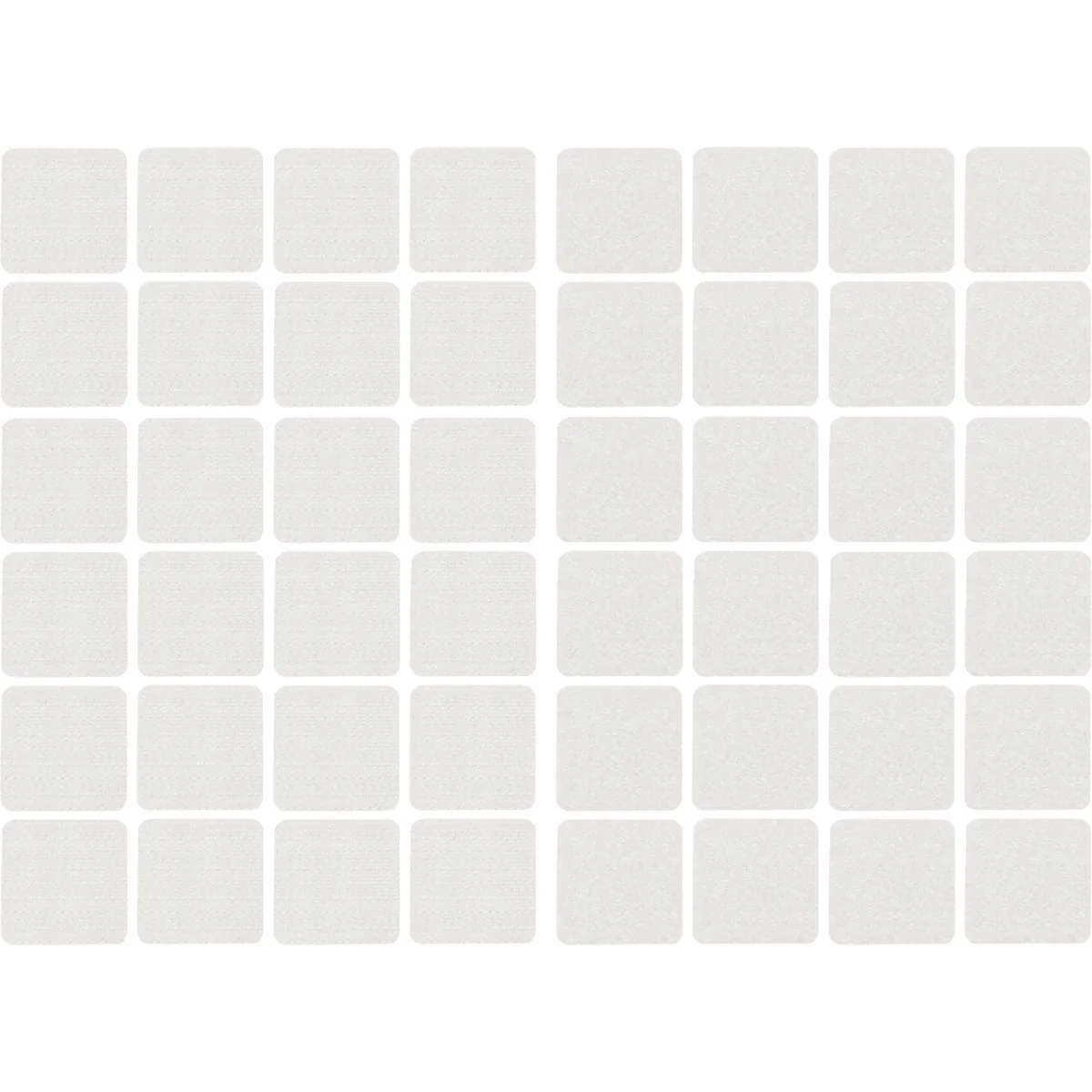 Lightweight Wrap-It Storage Stick ‘Em 1 In. White Hook Loop Square 24 Ct. Enhanced