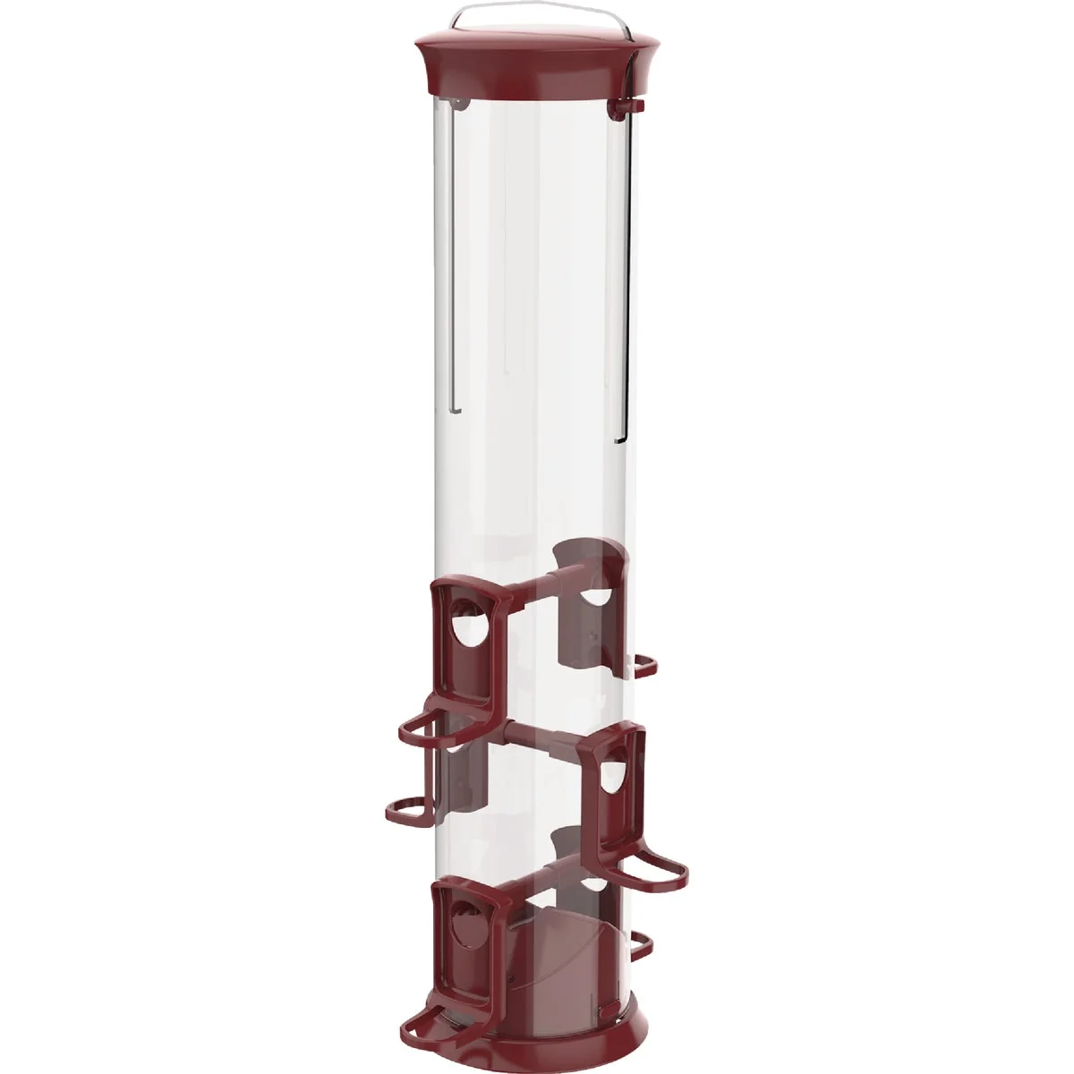 Outstanding Nature’s Way 2.1 Qt. Large Red Plastic Tube Bird Feeder High-Performance