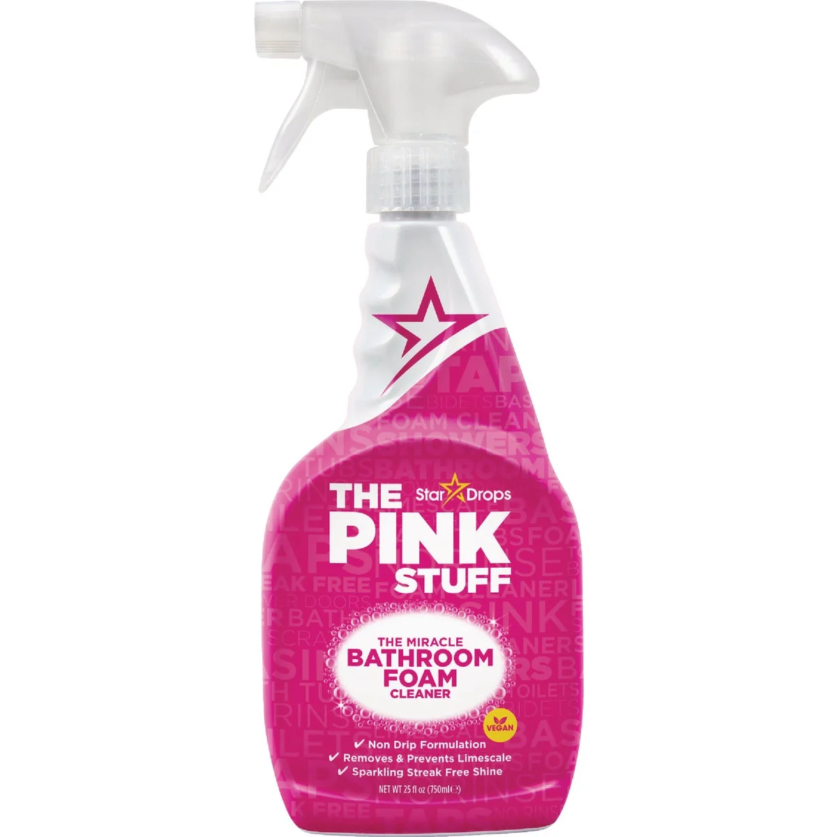 Unique The Pink Stuff 25.4 Oz. Bathroom Foam Spray Cleaner Breathable
