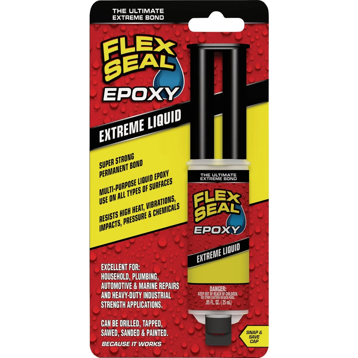 Crafted Flex Seal Epoxy 0.85 Fl. Oz. Extreme Liquid Black Original