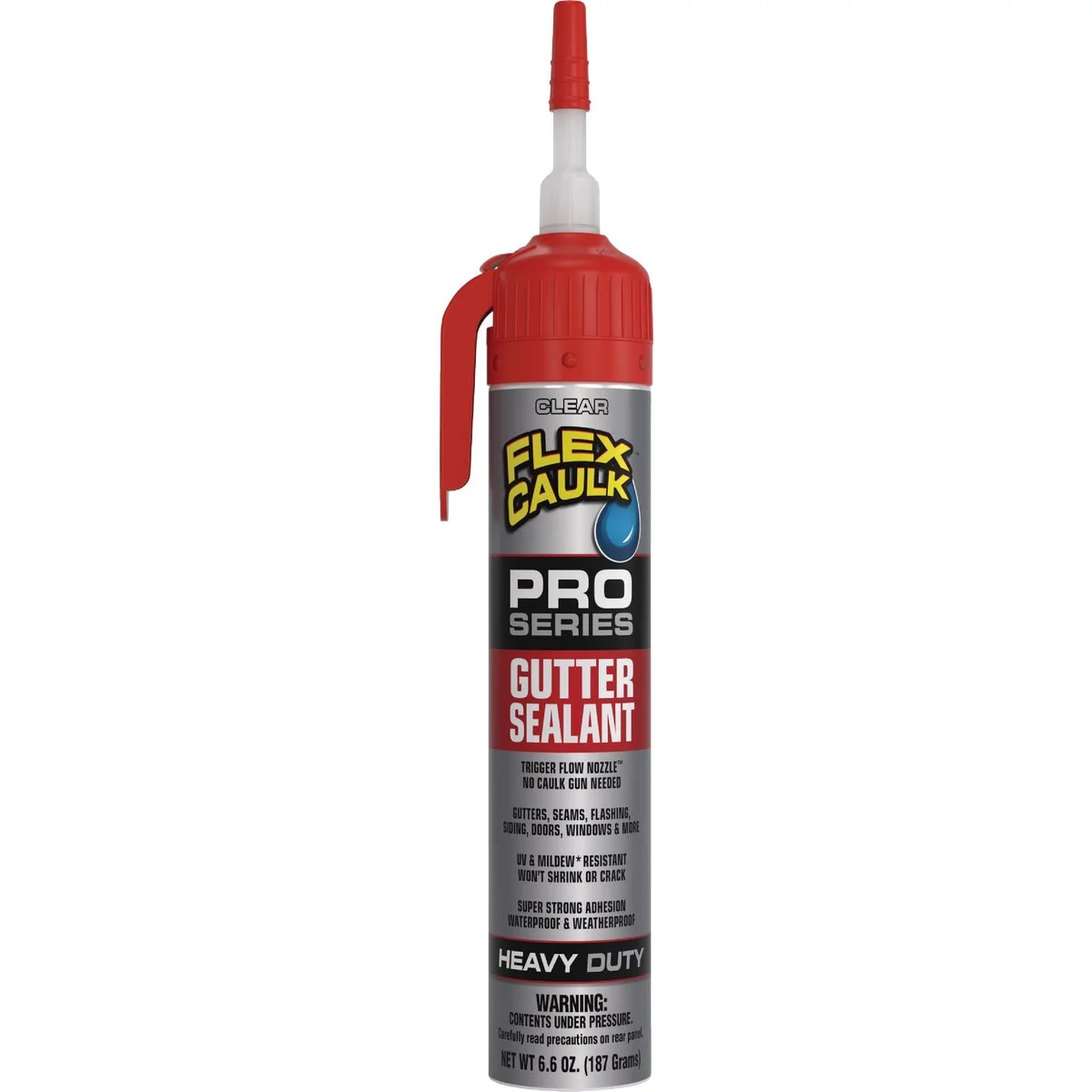 Quality Flex Seal Flex Caulk 6.6 Oz. Pro Series Gutter Sealant Clear Exceptional