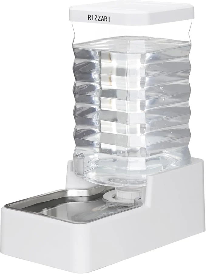 Detailed RIZZARI Stainless Steel Pet Water Feeder 10L Gravity Waterer Genuine