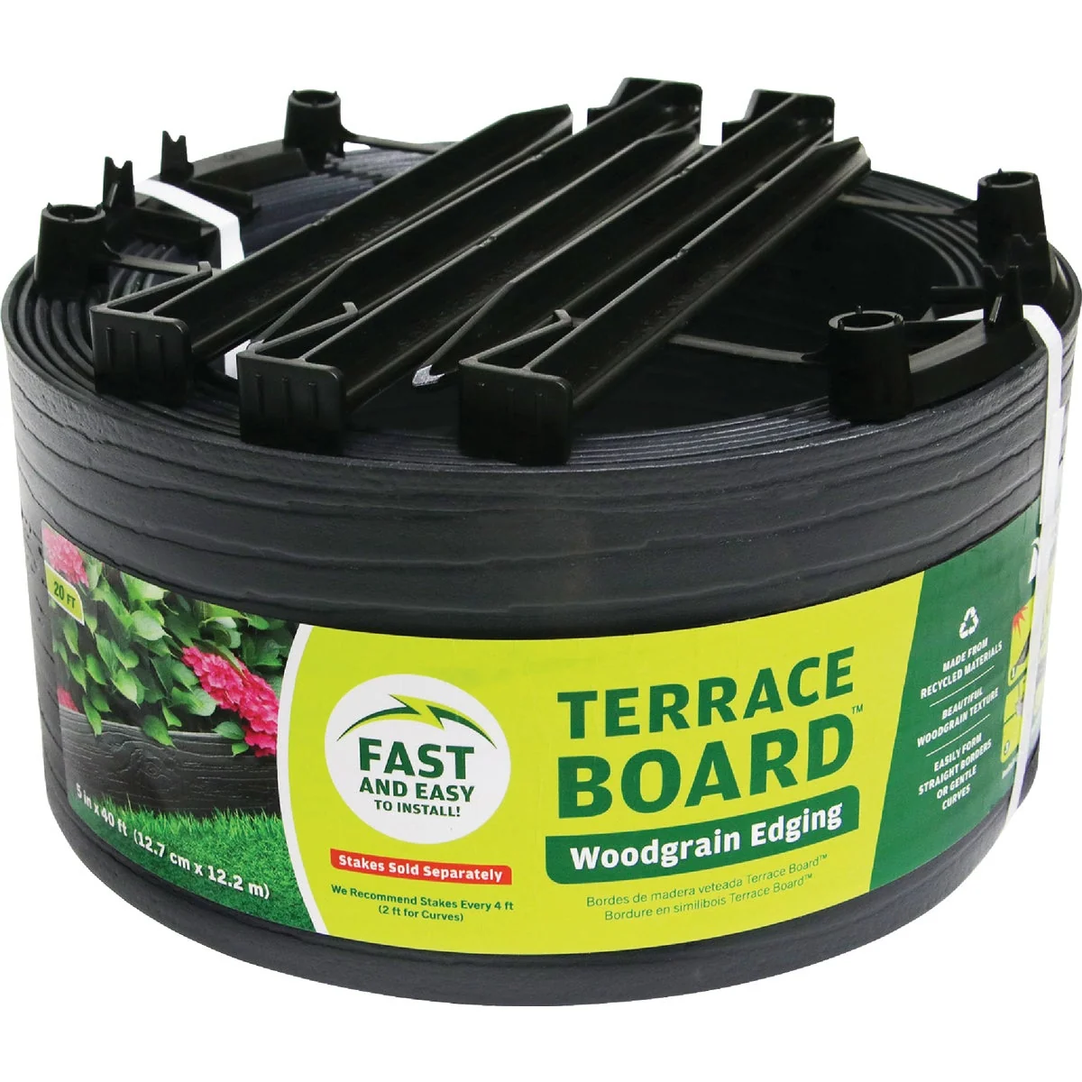 Premium Master Mark 5 In. x 20 Ft. Black Terrace Board Advanced