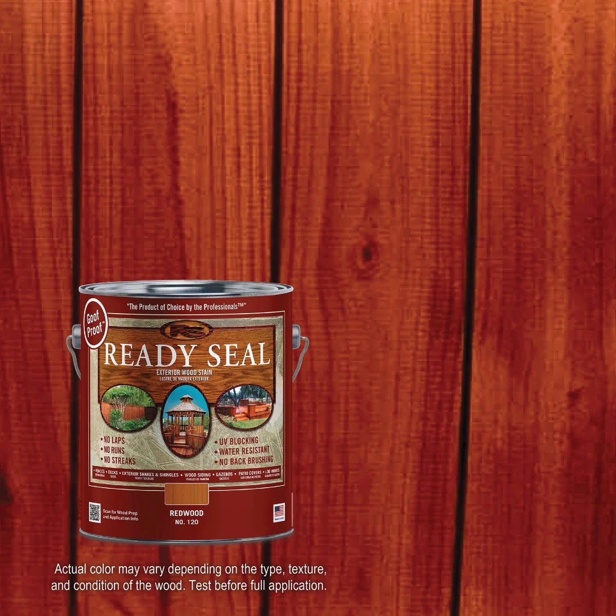 Comfortable Ready Seal 120 Exterior Wood Stain and Sealer Redwood 1 Gal. First-Class