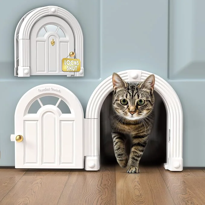 Modern Purrfect Portal Meow Manor® Cat Door Interior Door Effective