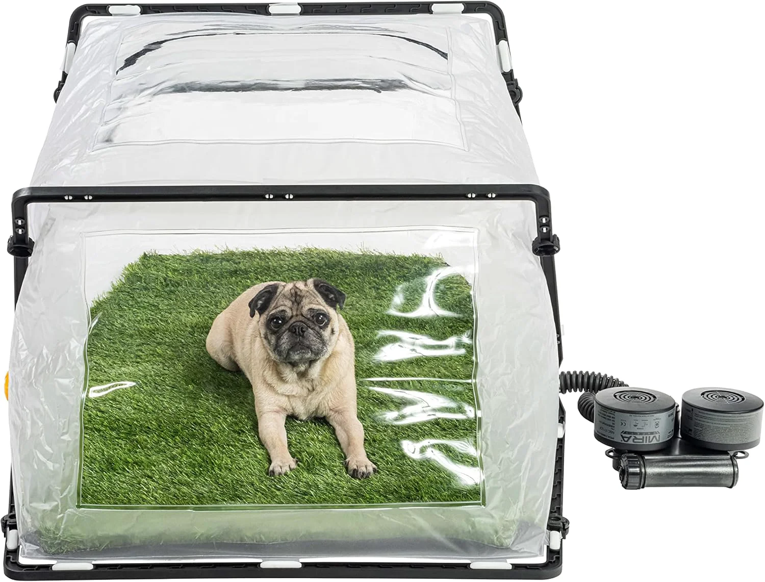 Outstanding MIRA Safety FirstBreed Collapsible CBRN Animal Ark Dog Gas Mask Military-Grade Enclosure and Protection for Dogs Cats Standard Kit No MB-90 PAPR or Filters Smooth