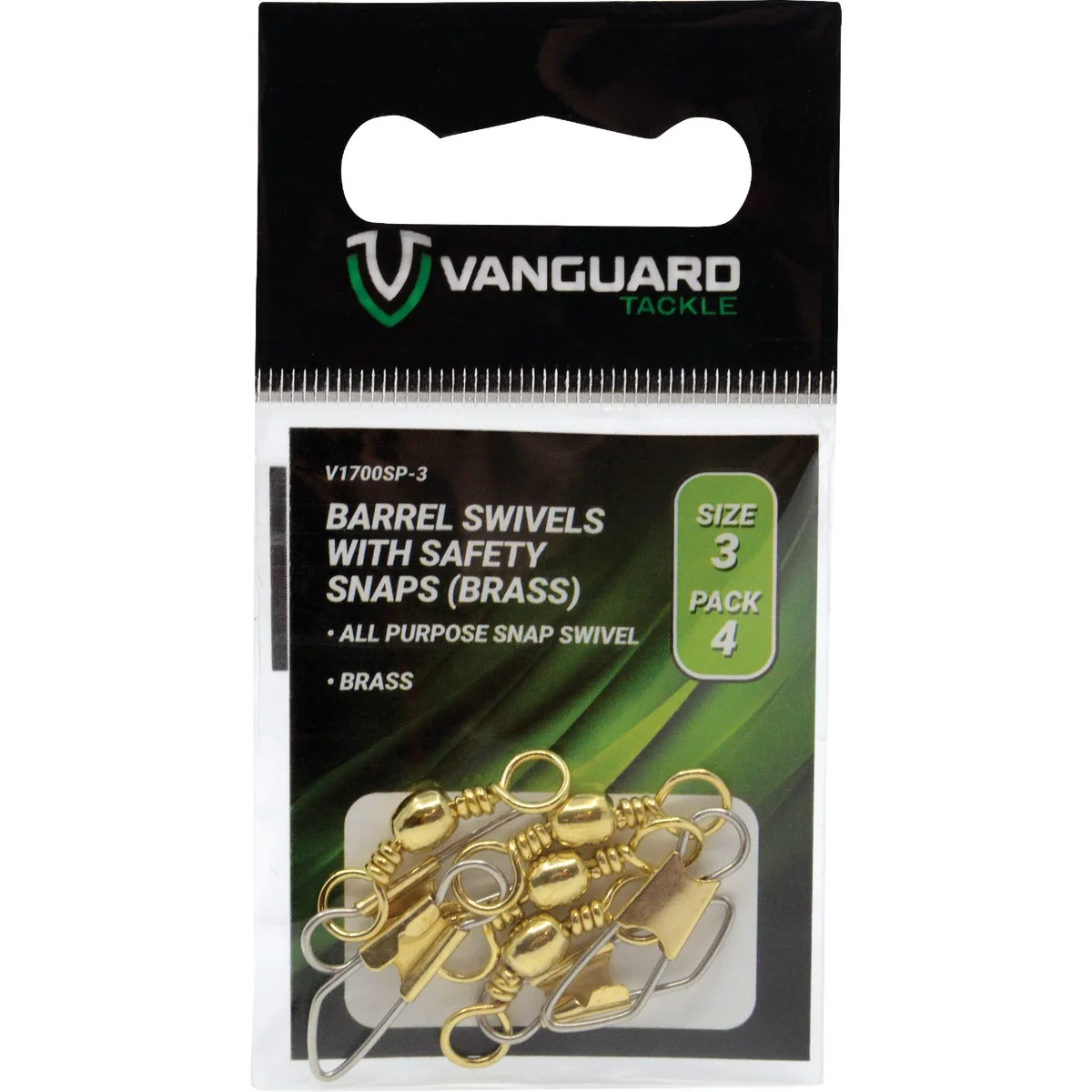 Elite SWIVELS 3 WAY SP BRASS 8-8PK Recyclable