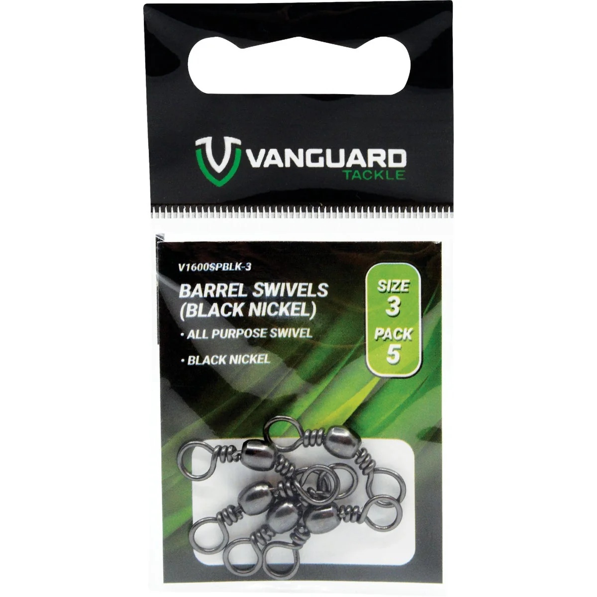 Authentic SWIVELS BARREL SP BLACK 7-7PK Advanced