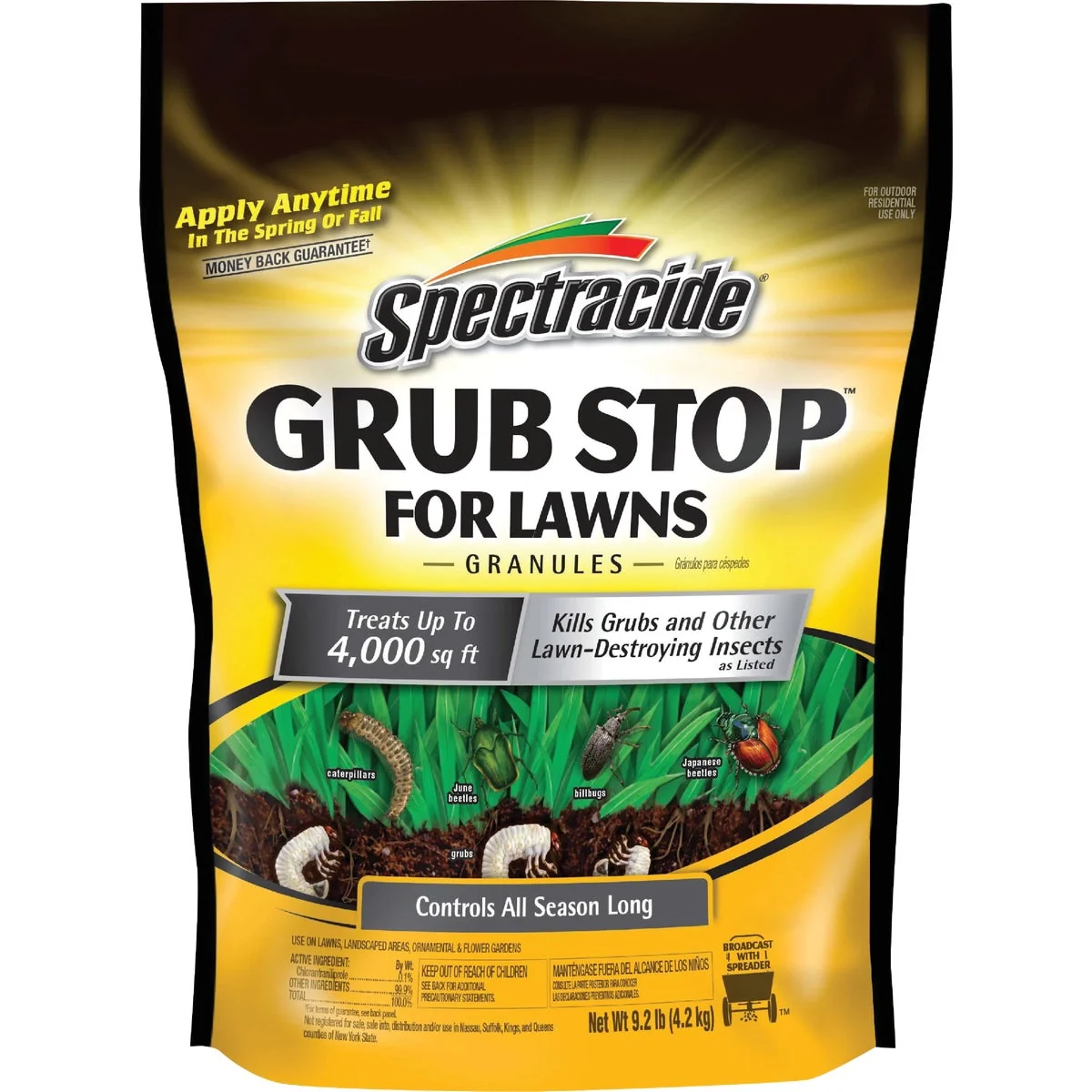 Fine Crafted Spectracide Grub Stop for Lawns 9.2 Lb. Granules Grub Killer Easy-to-Use