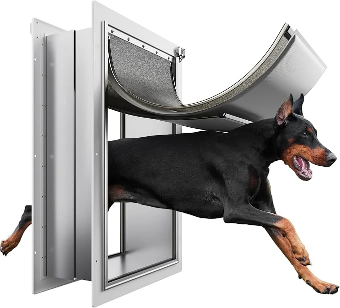 Consistent XL Pet Door for Wall Dog Door 3-Flap XLarge Doggie Door for Exterior Wall Prestigious