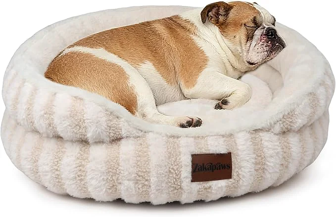 World-Class Cat Bed Puppy Bed – Washable Round Cat Beds for Indoor Cats Soft Corduroy Fleece Pet Bed for Kitten and Samll Dog with Removable Double Sided Inner Cousion 26 BeigeAbout ThisOverview Lightweight