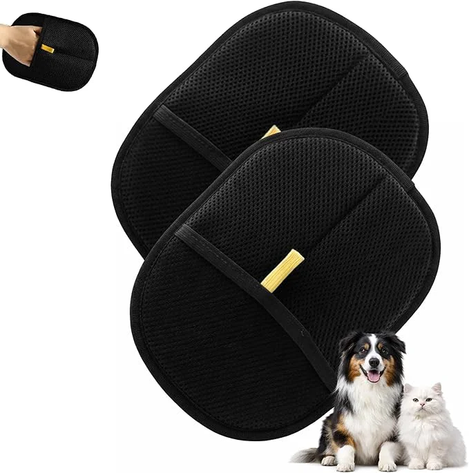 Traditional New Pet Hair Remover Glove for Dogs Cats – Reusable Electrostatic Pet Hair Lint Brush Tool for Couch Carpet Car Seat – Gentle Deshedding Efficient Cleaning 2 Pack Classic About This Organic