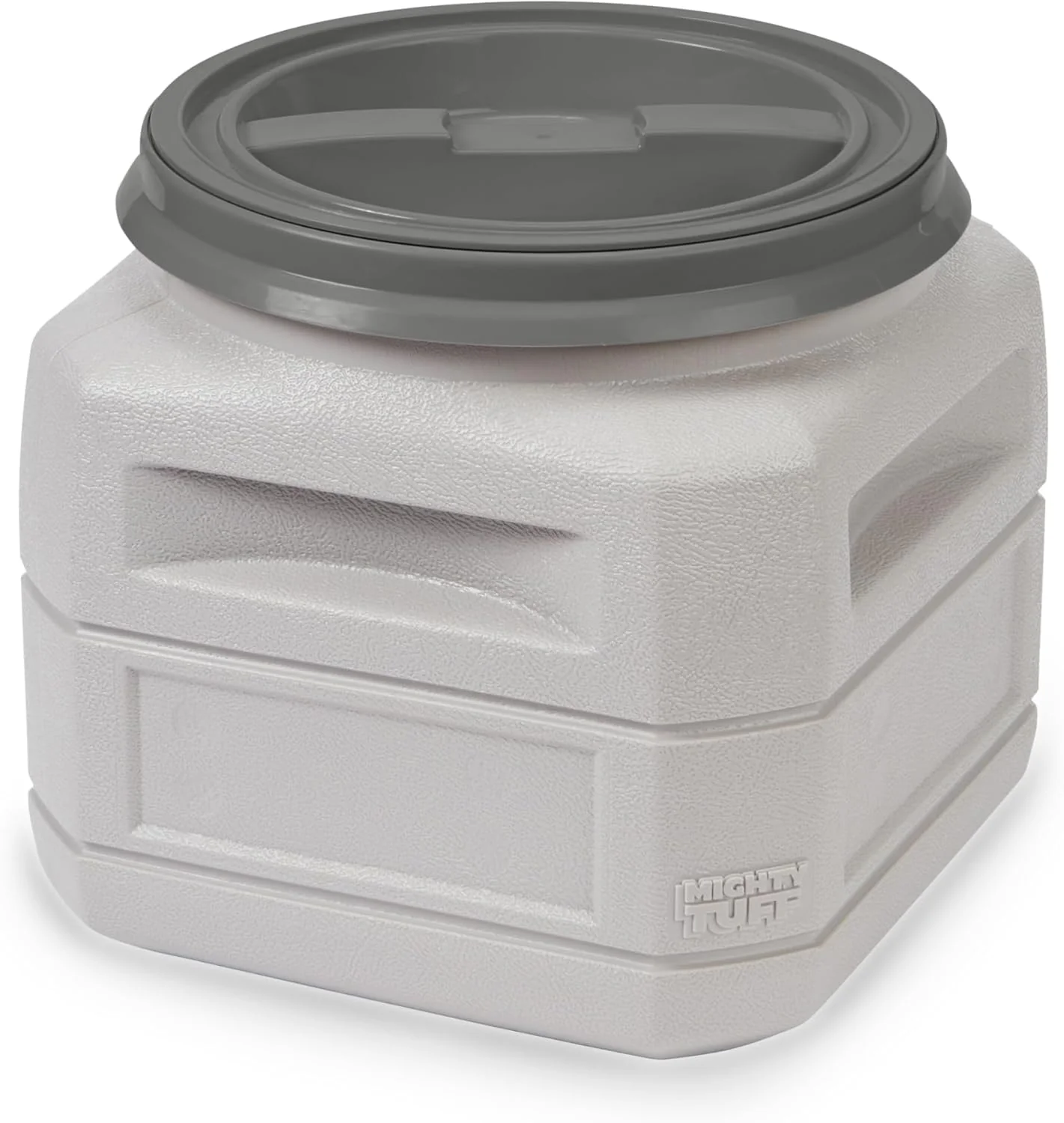 Reusable Mighty Tuff Airtight Dog Food Storage Container – 6 Gal up to 24 lb Capacity – Cat and Dog Food Container with Twist Lid Handles – BPA- Made in USA Pure