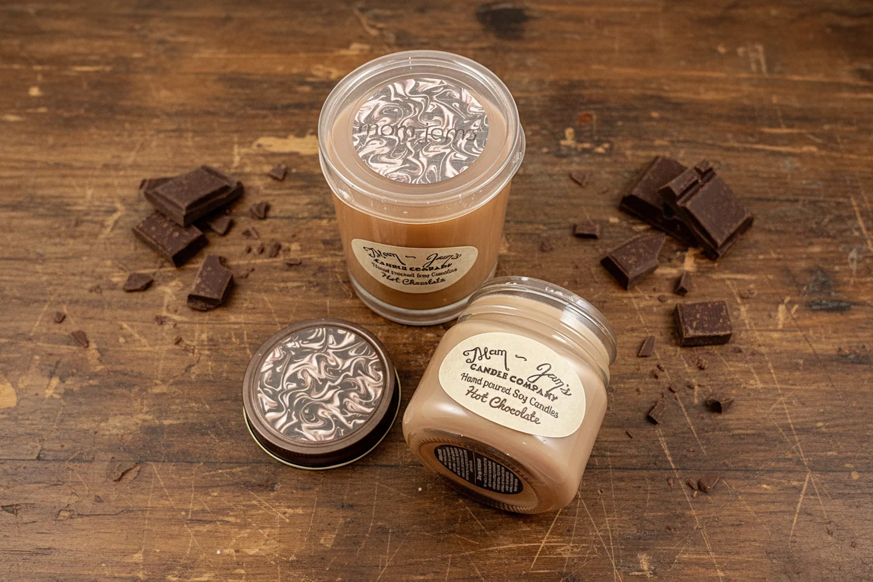 Fine Crafted A Box of Chocolates Soy Candle– Warm Sweet Scent Mam Jam s Recyclable