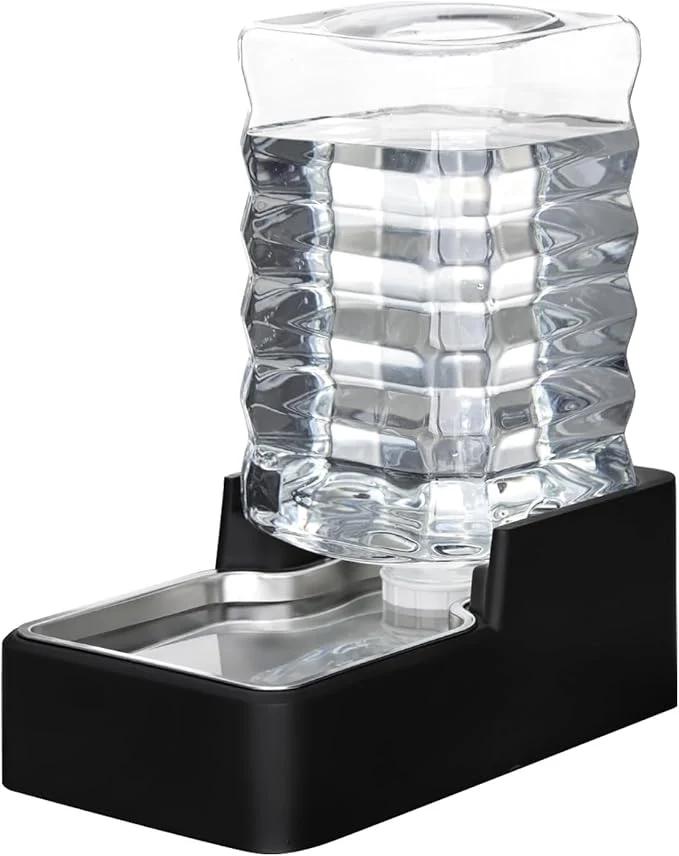 Minimalist RIZZARI Stainless Steel Pet Water Feeder 9L Large Gravity Leak-Proof Auto Efficient