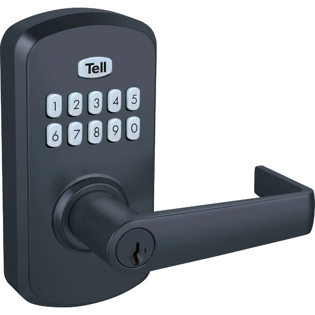 Specialty Tell Commercial Cortland Matte Black Electronic Keypad Lock Reliable
