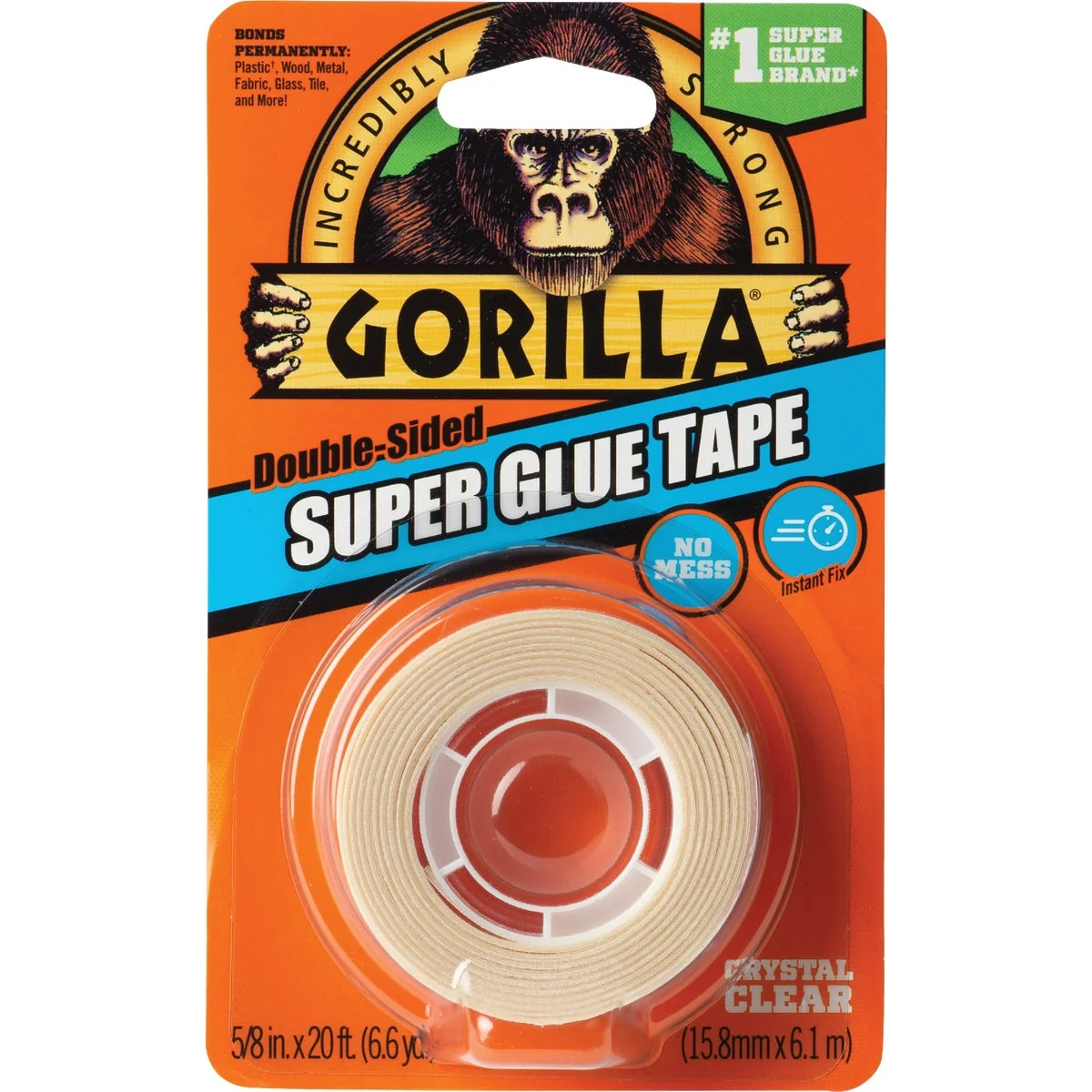 Environmentally Friendly Gorilla 5 8 In. x 20 Ft. Super Glue Tape Reliable